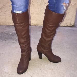 Colin Stuart Brandywine Leather Knee High Boots